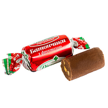 Цукерки "Батончики з фруктозою" 1 кг (шт)